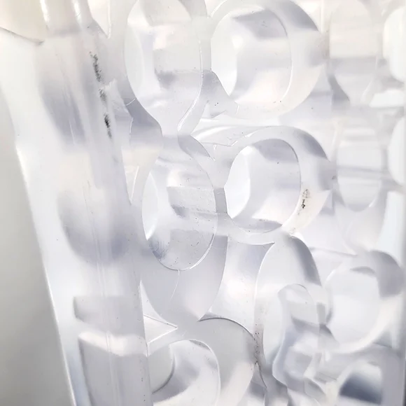 COACH ULYSSA RUBBER SLIDE/SHOES, THE SIZE 11B, THE COLOR IS "CLEAR", 100% RUBBER - Picture 9 of 13